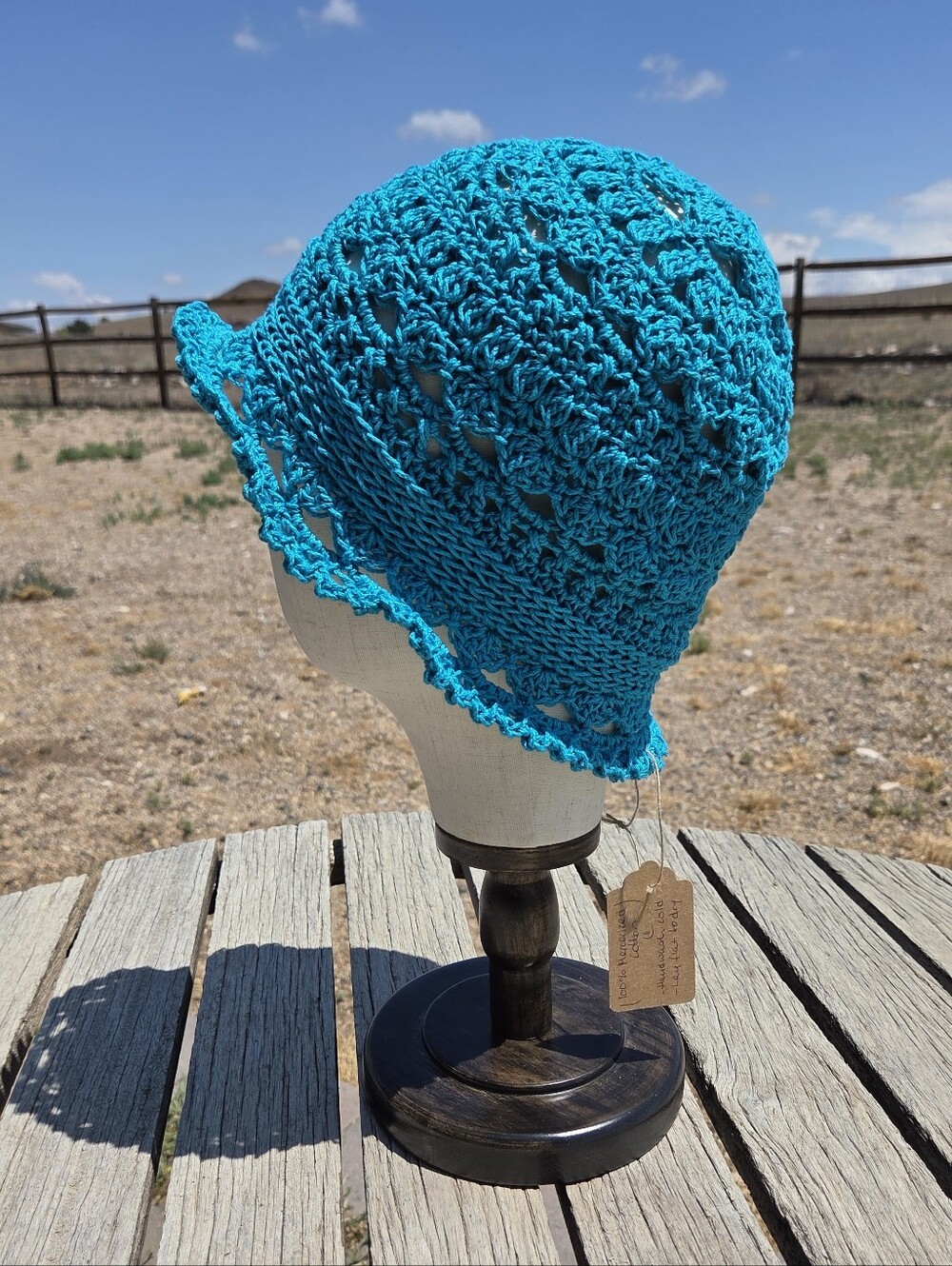 Artisan Handmade Summer Cotton Lacey Crochet Bohemian Cloche/Bucket Hat